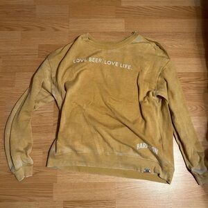 Mustard Yellow Lightweight Women’s Harpoon Sweatshirt